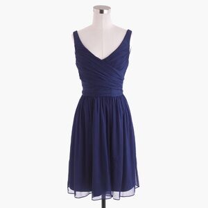 J. Crew Navy Blue Midi Dress